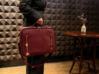 Velora Bordeaux Signature Workstation Bag | Burgundy Laptop and Work Bag