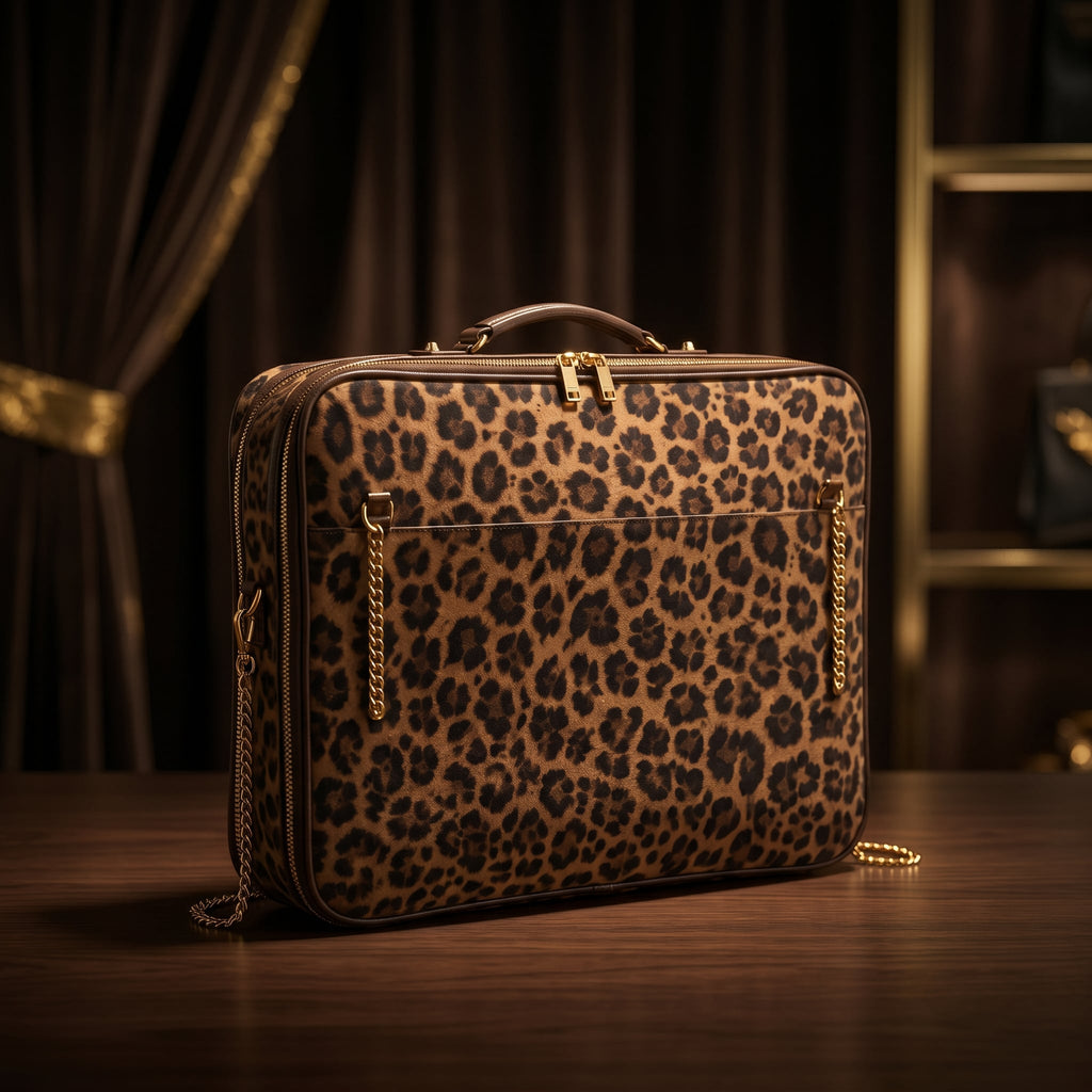 WORKSTATİONBAG- Leopar Desenli