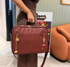 Velora Bordeaux Signature Workstation Bag | Burgundy Laptop and Work Bag