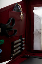 Velora Bordeaux Lumière Workstation Bag | Luminous Burgundy Laptop Bag