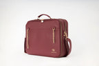 Velora Bordeaux Signature Workstation Bag | Burgundy Laptop and Work Bag
